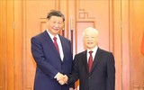 Tổng Bí thư Nguyễn Phú Trọng hội đàm với Tổng Bí thư, Chủ tịch nước Trung Quốc Tập Cận Bình