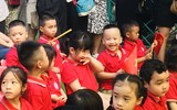 Muôn vàn cảm xúc của trẻ nhỏ trong ngày khai giảng năm học mới