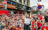 Âm hưởng hào hùng trên phố Lê Duẩn trong buổi sáng tổng duyệt A80