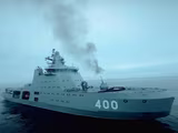 Tàu phá băng chiến đấu Ivan Papanin thể hiện sức mạnh trên Biển Barents