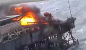 Azerbaijan: Sập giàn khoan dầu trên biển, 9 công nhân mất tích