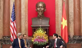 Hình ảnh những hoạt động đầu tiên của Ngoại trưởng Mỹ tại Hà Nội