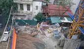 Vụ sập giàn giáo ở Hoàng Mai: Tạm dừng thi công đến khi có kết luận vụ việc