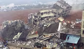 Lở đất ở Trung Quốc, 17 tòa nhà sụp đổ 22 người mất tích