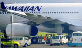 Máy bay của hàng không Hawaii hạ cánh khẩn ở Nhật Bản