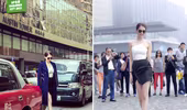 Ngọc Trinh khoe chân dài trên phố Hồng Kông
