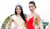 Siêu mẫu Hà Anh "đọ sắc" với Hoa hậu Toàn cầu 2016