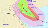 Bão số 7 chỉ còn cách Quảng Ninh-Hải Phòng khoảng 470km