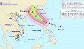 Xuất hiện bão số 8 đang tiến vào Biển Đông