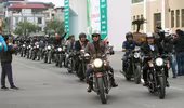 MC Anh Tuấn cùng 100 biker diễu hành mô tô khủng trước show "Trần Lập - Hẹn gặp lại"