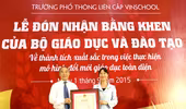 Vinschool vinh dự đón nhận Bằng khen của Bộ Giáo dục và Đào tạo