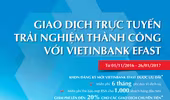 Giao dịch qua VietinBank eFAST trúng thưởng lớn