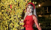 Trang Pháp xinh đẹp, dịu dàng trong tà áo dài truyền thống