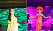 Thí sinh Hoa hậu Việt Nam 2014 duyên dáng trong phần thi áo dài