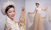 Cận cảnh bộ áo dài 5 tỉ đồng của Hoa hậu Đặng Thu Thảo