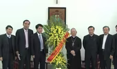 Lãnh đạo CATP chúc mừng Giáng sinh các chức sắc và đồng bào công giáo