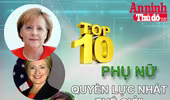 [Infographic] 10 phụ nữ quyền lực nhất thế giới