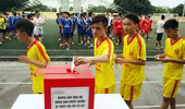 Giải bóng đá học sinh Báo ANTĐ sẻ chia với đồng bào miền Trung