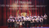 2.100 học sinh khu vực phía Bắc đoạt giải ViOlympic 2016