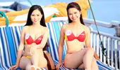 Thí sinh Hoa hậu Việt Nam 2016 rực rỡ với bikini trên du thuyền
