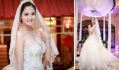 Á hậu Hoàng Anh làm vedette diện váy cưới lộng lẫy