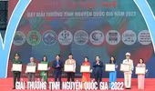 Trao tặng giải thưởng Tình nguyện quốc gia năm 2022 cho 19 cá nhân, tập thể 