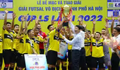 Bữa tiệc bàn thắng trong ngày giải futsal vô địch Hà Nội hạ màn