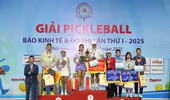 Xác địch chủ nhân các danh hiệu Giải pickleball Báo Kinh tế & Đô thị 2025