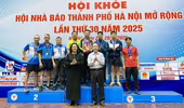 Kết thúc thành công Hội khỏe Hội Nhà báo thành phố Hà Nội 2025