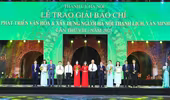 Trao Giải báo chí về phát triển văn hóa và xây dựng người Hà Nội thanh lịch, văn minh lần thứ VIII - năm 2025