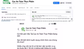 Cảnh báo về việc mạo danh Cục An toàn thực phẩm trên Facebook để lừa đảo