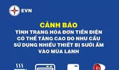 Thiết bị sưởi ấm “ngốn” rất nhiều điện, tiền điện có thể tăng cao