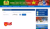 Cách tra cứu xe vi phạm giao thông trên Cổng thông tin của Công an Hà Nội