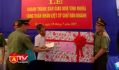 Khánh thành nhà tình nghĩa, tặng gia đình Liệt sĩ CAND Chử Văn Khánh