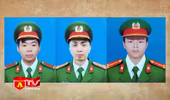 Thăng cấp bậc hàm đối với 3 cán bộ, chiến sĩ Cảnh sát PCCC hy sinh khi làm nhiệm vụ