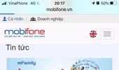 Sập hoàn toàn mạng 3G/4G MobiFone