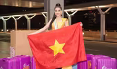 Á hậu Ngọc Thảo mang gần 150kg hành lý dự thi quốctế