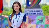Hoa hậu Đỗ Mỹ Linh bận rộn "ngày 5 bản tin" để phục vụ SEA Games 