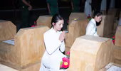 Top 38 "Miss World Vietnam 2022" dâng hương tại nghĩa trang liệt sĩ