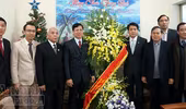 Lãnh đạo Công an Hà Nội chúc mừng chức sắc, tín đồ Công Giáo và Tin Lành 