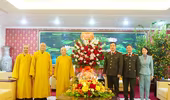 Giáo hội Phật giáo thành phố Hà Nội chúc mừng năm mới lực lượng Công an Thủ đô