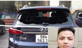 Bắt đối tượng đập kính ô tô đỗ trên vỉa hè