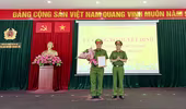Công bố quyết định công nhận thương binh cho Đại úy Công an bị thương khi làm nhiệm vụ