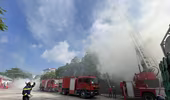 Thực tập phương án chữa cháy, tìm kiếm cứu nạn huy động nhiều lực lượng tại nơi đặc biệt nguy hiểm