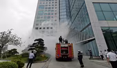 Thực tập phương án chữa cháy tại tòa nhà Tập đoàn Than Khoáng sản Việt Nam