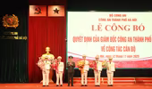 Công bố quyết định của Giám đốc Công an thành phố Hà Nội về công tác cán bộ