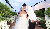 Lộ ảnh Kim "siêu vòng 3" rạng rỡ trong ngày cưới
