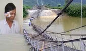 Đắk Lắk: Sập cầu treo, một người dân bị thương