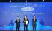 Dai-ichi Life Việt Nam giữ vững danh hiệu “Top 10 Công ty Bảo hiểm nhân thọ uy tín 2025” 