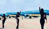 Tạo dáng quay Tiktok tại sân bay khi máy bay đang di chuyển bị xử lý ra sao?
